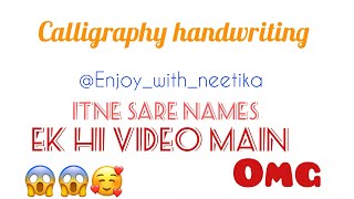 @Enjoy_with_neetika nice calligraphy handwriting 🥰😘🥰#song #tayc  #yimmyyimmy #jacquelinefernandez