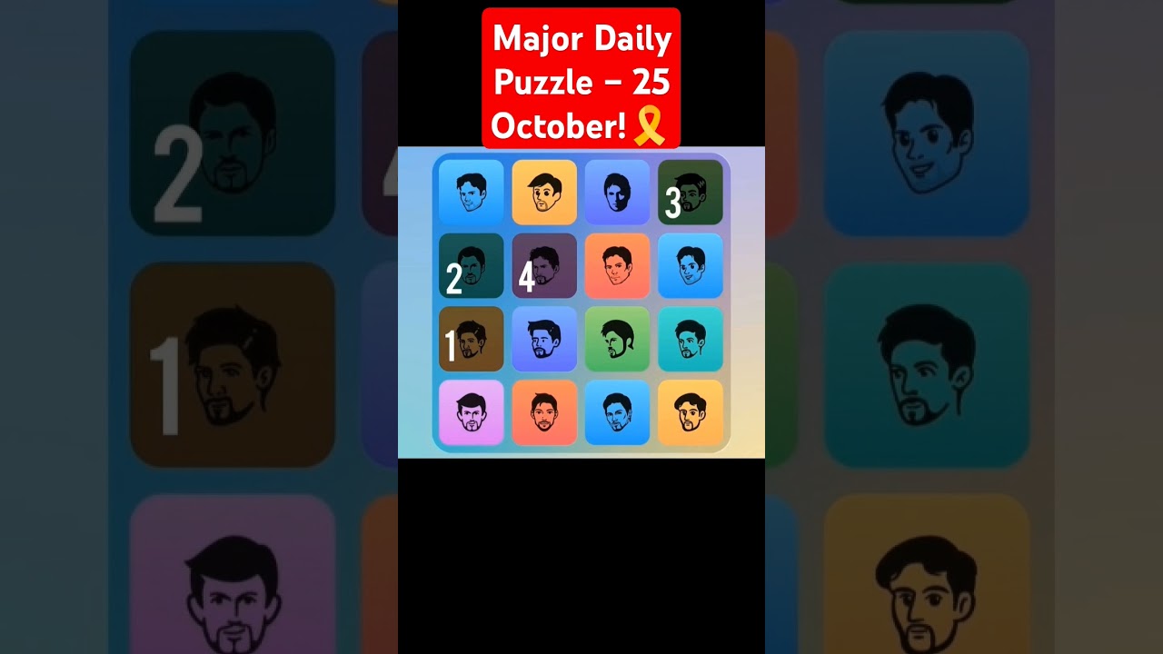 Major Daily Puzzle – 25 October!🎗️