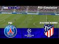 Paris Saint Germain vs Atletico Madrid | UEFA Champions League | Final | PES 21 Simulation