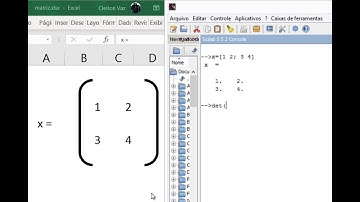 Determinante de matrizes no Scilab
