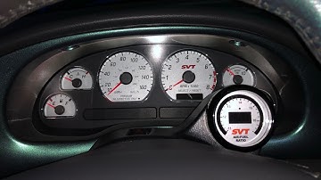 Installing Custom Gauge Overlay From Stick It Designs | 2004 SVT Mustang Cobra A/F Ratio Gauge