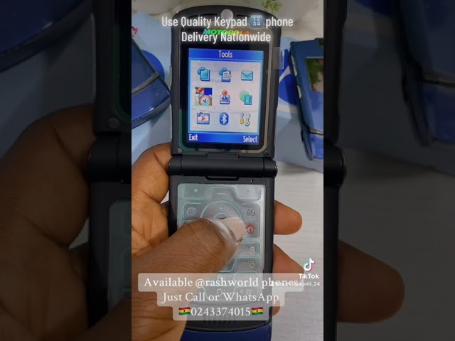 New Motorola RAZR V3 Blue
