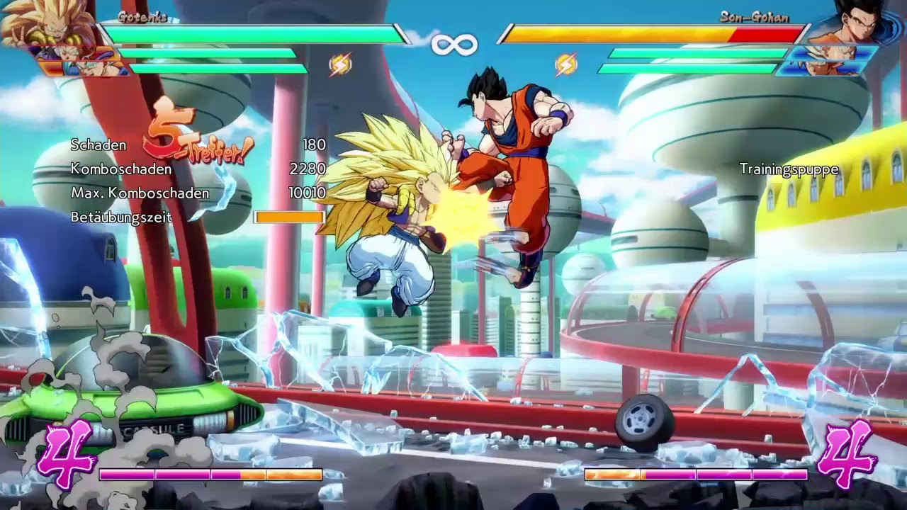 DBFZ Gotenks tumble combos with assist