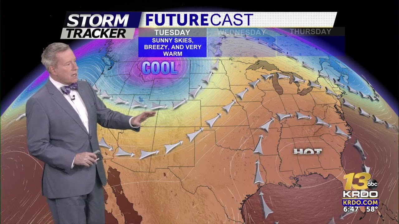 Milder temperatures Tuesday, with mainly sunny skies - YouTube