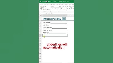 Garis Bawah Otomatis di Excel