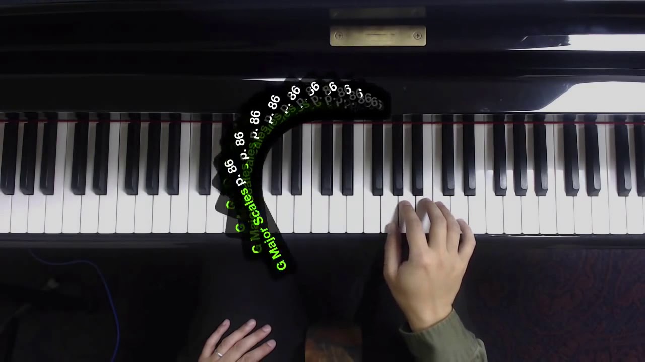 How to play C and G Major Scales on piano - Music Song [Alex M] - YouTube