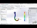 🔴 HOOK SIMULATION USING SOLIDWORKS