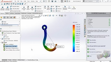 🔴 HOOK SIMULATION USING SOLIDWORKS