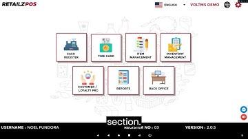 Retailz POS Frontend DEMO