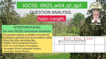 0625_w04_q1_qp1_length, IGCSE Length question, Length measurement question.