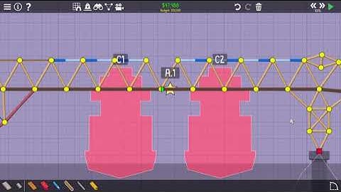 Poly Bridge 2 | 4-03 Sloped Drawbridge