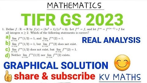 TIFR GS 2023 REAL ANALYSIS SOLUTION|GRAPHICAL SOLUTION|FIXED ITTERATION METHOD|