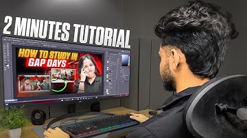 2 Minute YouTube Thumbnail Tutorial | Photoshop Basics for Beginners