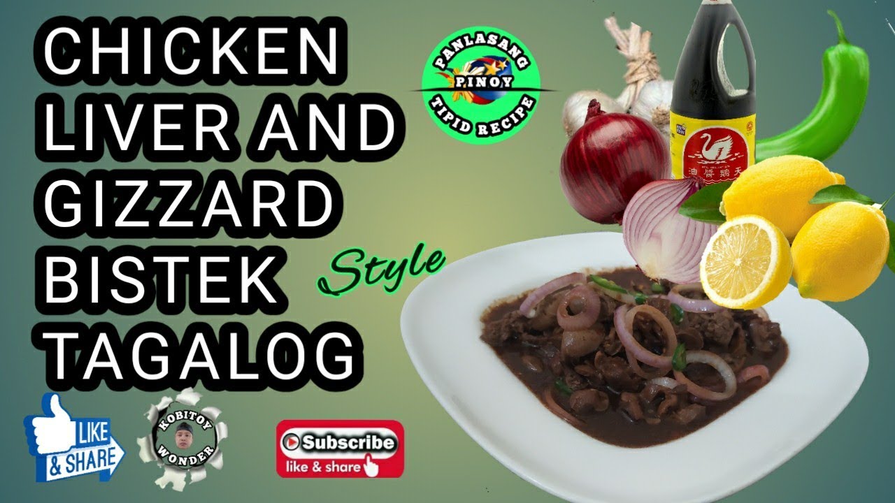 How to cook bistek tagalog liver and gizzard YouTube