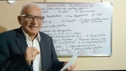 Agricultural Meteorology 26   JRF/SRF/NET/other exams - BITS