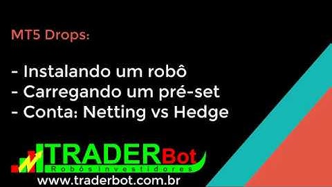 MT5 Drops: Instalando um Robô no Metatrader 5 - MT5