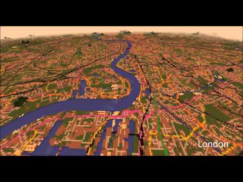 Video: Ordnance Survey Mappa La Gran Bretagna A Minecraft