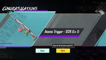 Redeeming and Maxing Out Atomic Trigger S12K || PUBG MOBILE