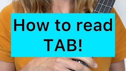 How to read Ukulele TABs