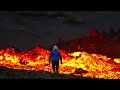 LAVA IS FLOWING WITH INCREDIBLE SPEEDS IN NÁTTHAGI VALLEY - Iceland Volcano Eruption -June 15, 2021