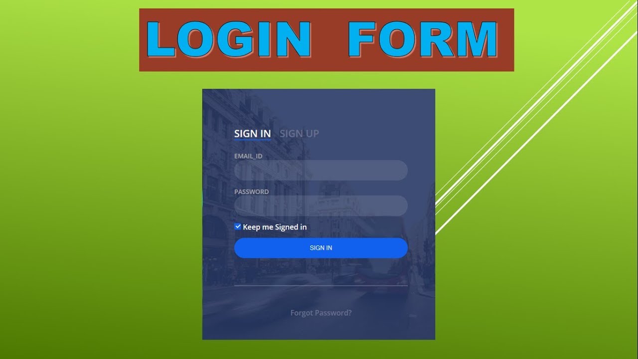 Http login site. Backend for a login Page.