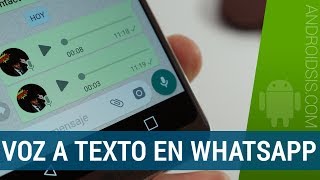 Convertir las notas de voz a texto en WhatsApp
