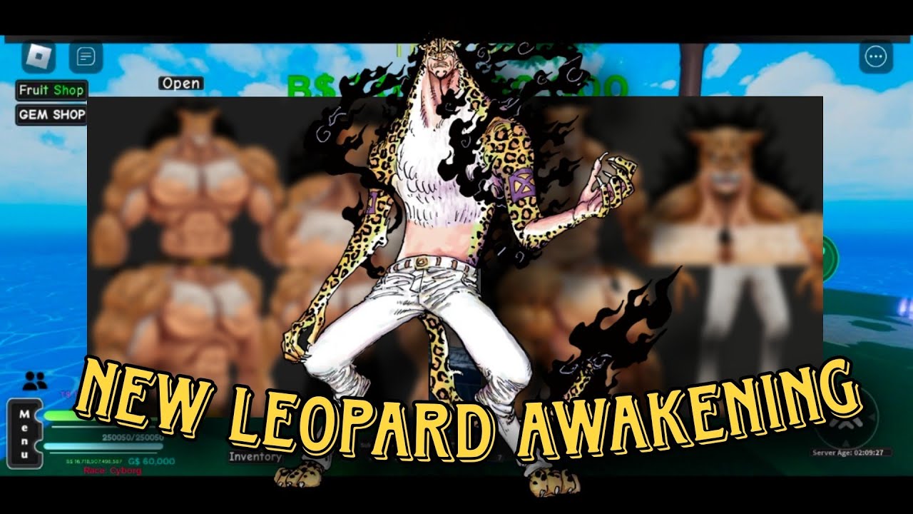 NEW UPCOMING AWAKENING [ LEOPARD FRUIT 🐆] in a one piece game roblox ...