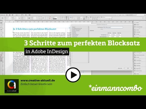 In 3 Schritten zum perfekten Blocksatz in Adobe InDesign