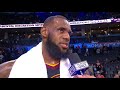 LeBron James Postgame court interview | Cavaliers vs Thunder | Feb 13, 2018