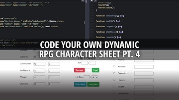 How to Code a Dynamic RPG Character Sheet Pt. 4 - Hit Points and Rests