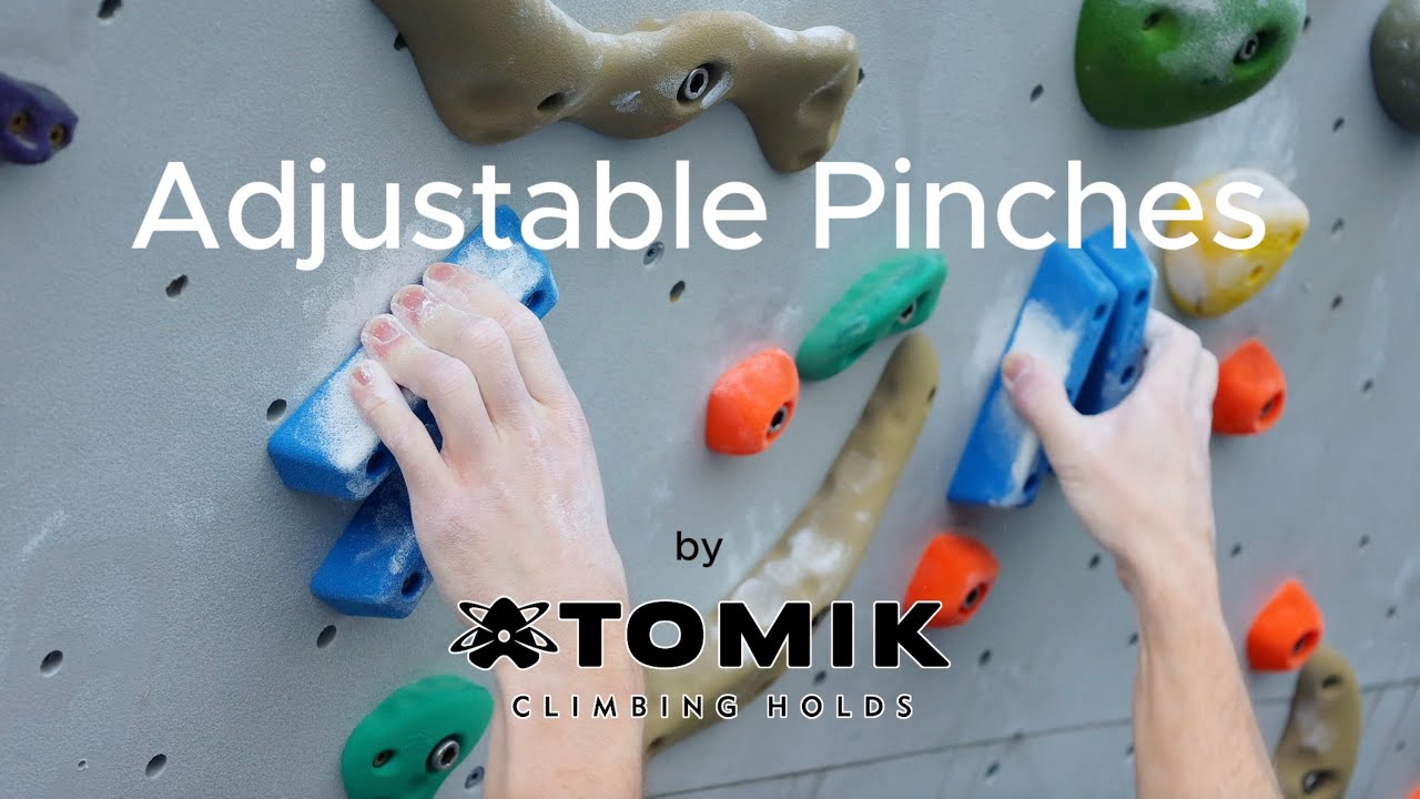 Adjustable Pinches by Atomik Climbing Holds - YouTube