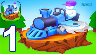 Train Miner - Gameplay Walkthrough Part 1 Tutorial Rail Lands Stone Miner Mining Master (Android)