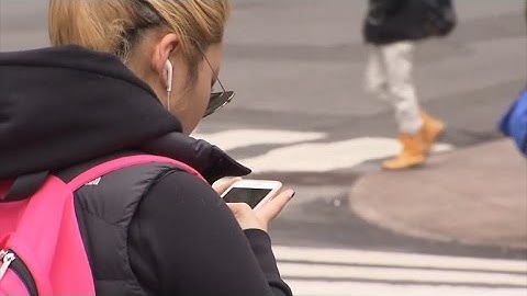 The dangers of walking while texting and talking