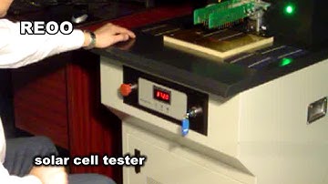 Solar cell tester for solar cell testing & sorting.www.reoo.net