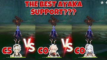 Ayaka with C5 Bennett vs with C0 Kazuha vs with C0 Shenhe Showcases! Who’s The Best Support???