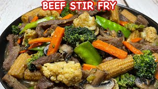 TENDER BEEF and VEGETABLES STIR FRY | HOW TO COOK TENDER BEEF STIR FRY | PINOY SIMPLE COOKING