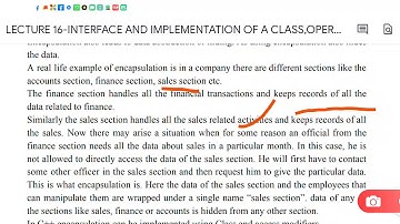 SAITM B TECH CSE SEM 4 OBJECT ORIENTED PROGRAMMING UNIT 1 LECTURE 16