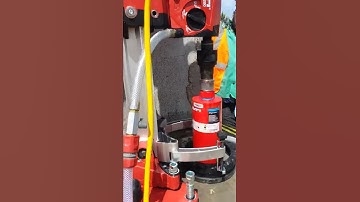 Hilti DD 200 core rig demo with water collection