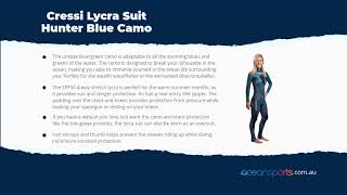 Cressi Lycra Suit Hunter Blue Camo