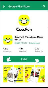 Literasi 30 detik || aplikasi cocofun membuat kita bahagia sambil ketawa