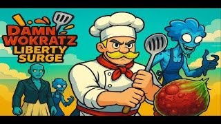DamnWokratz: Liberty Surge - Slice alien chefs in this wild arcade action game screenshot 5