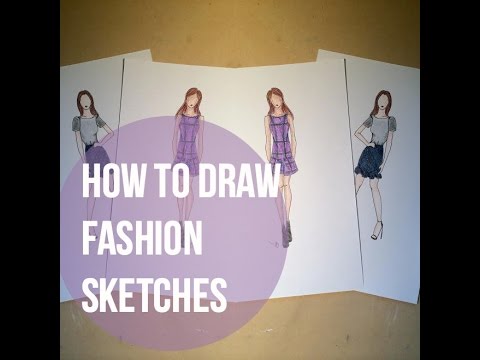 How to Draw Fashion Sketches | urbanliv - YouTube
