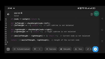 Check if a Binary Tree is Balanced in C++ | Efficient Solution Explained