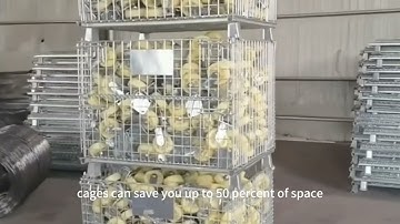 wire mesh container with lid、collapsible wire mesh containers