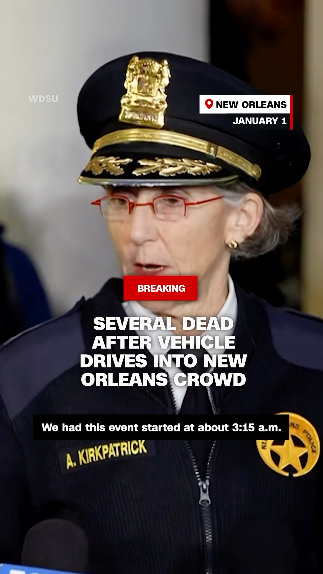 Several dead after vehicle drives into New Orleans crowd