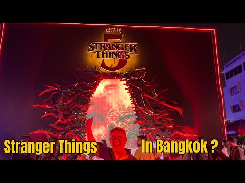 Netflix Stranger Things in Bangkok 🇹🇭 | Chinatown Night Walk, Food & Lights