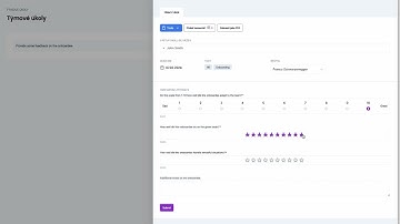 Onbee.app: Completing a Team Task: Filling out the Feedback Form