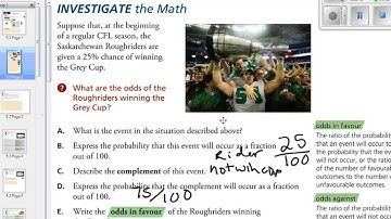 5.2 Probability and Odds