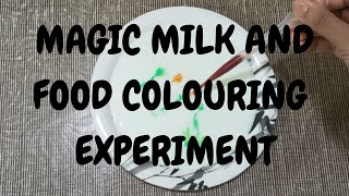 Magic Milk And Food Coloring Experiment | Chemistry Experiment