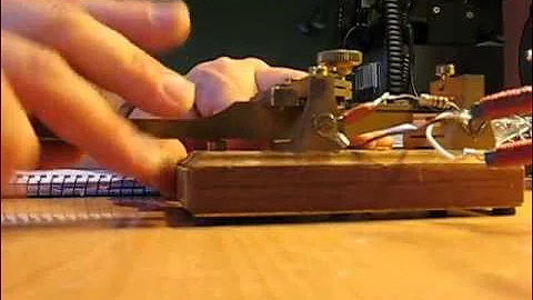 Morsecode worked with a straight key  vs a Bencher